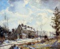 louveciennes route effet de neige 1872 Camille Pissarro